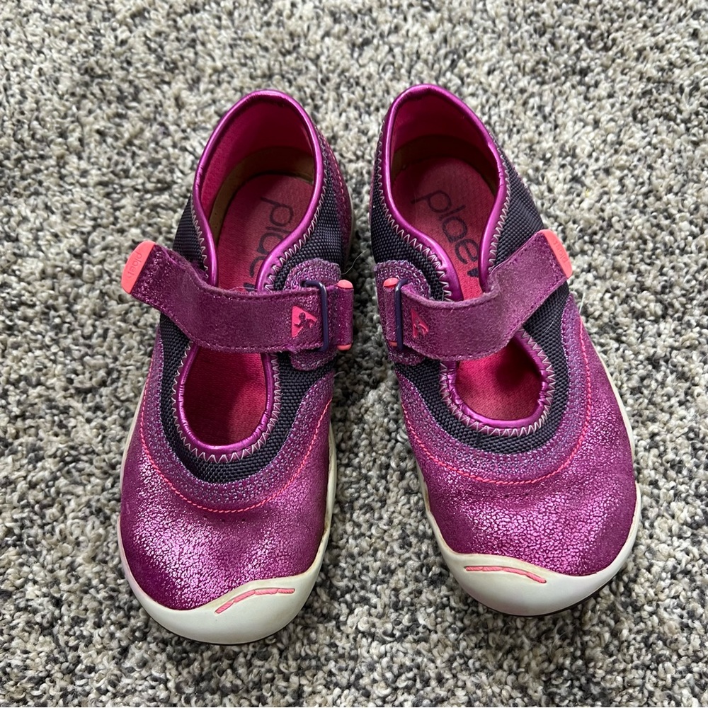 PLAE Emme Metallic Velcro Shimmer Shoes 11.5